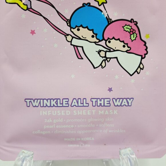 Sanrio Little Twin Stars Twinkle All the Way 24K Gold Infused Sheet Face Masks - Picture 3 of 6